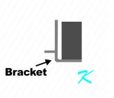 A bracket is part of the core and it also holds the post