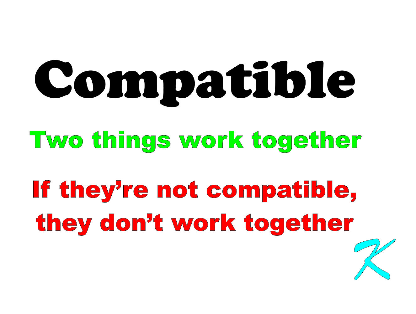 Compatible Means that Two Things Work Together